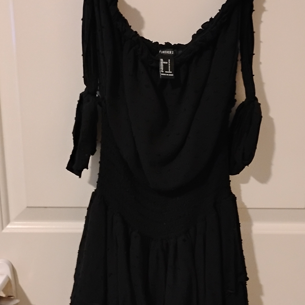 Elegant Black Off-Shoulder Dress